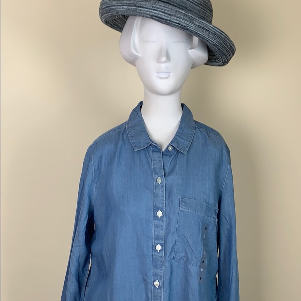 American Heritage button down chambray shirt NWT